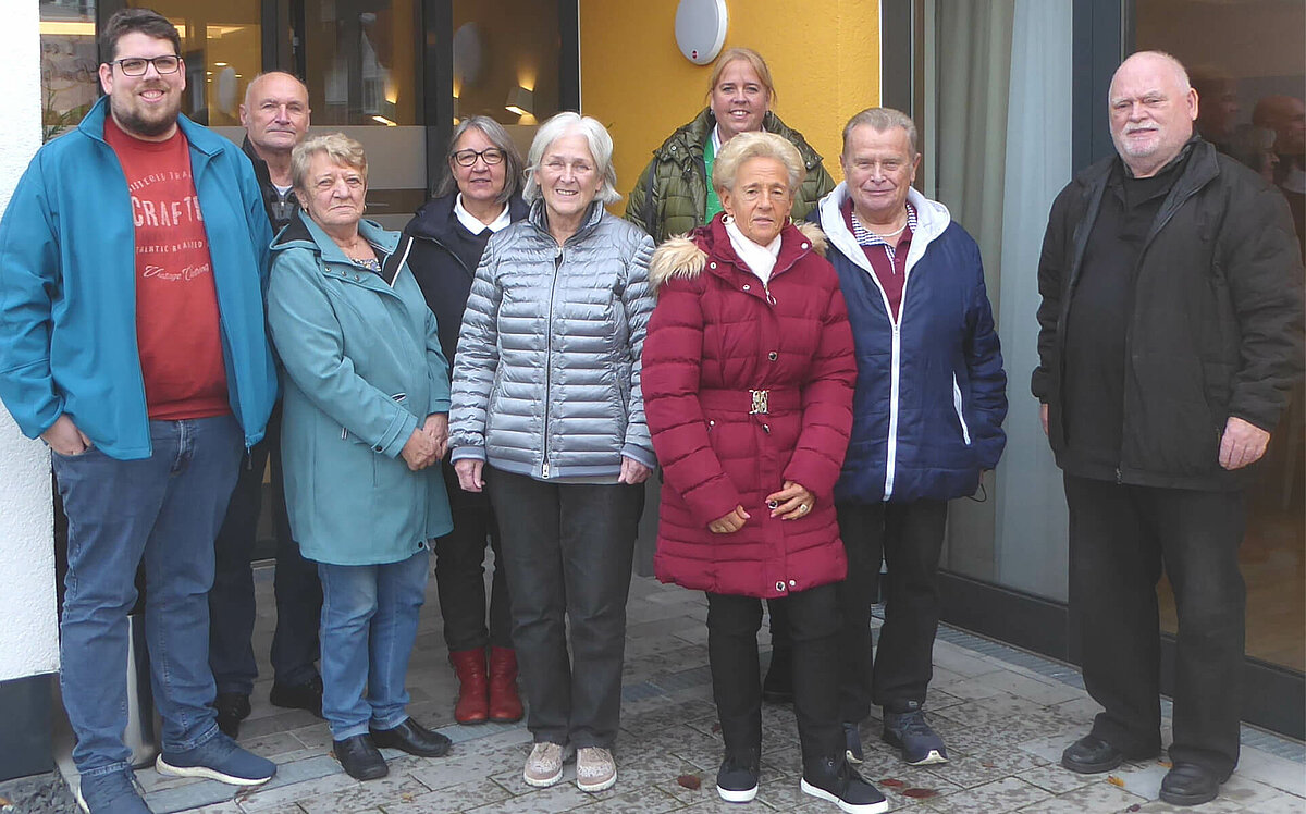 Teilnehmer der VdK Vorstandssitzung im Café Bohne des CMS Pflegewohnstift Hasselroth